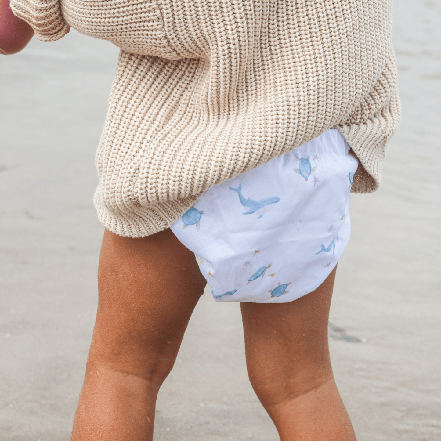 One Size Baby to Toddler Reusable Swim Nappies - Ocean Cuddles Modern Cloth Nappies