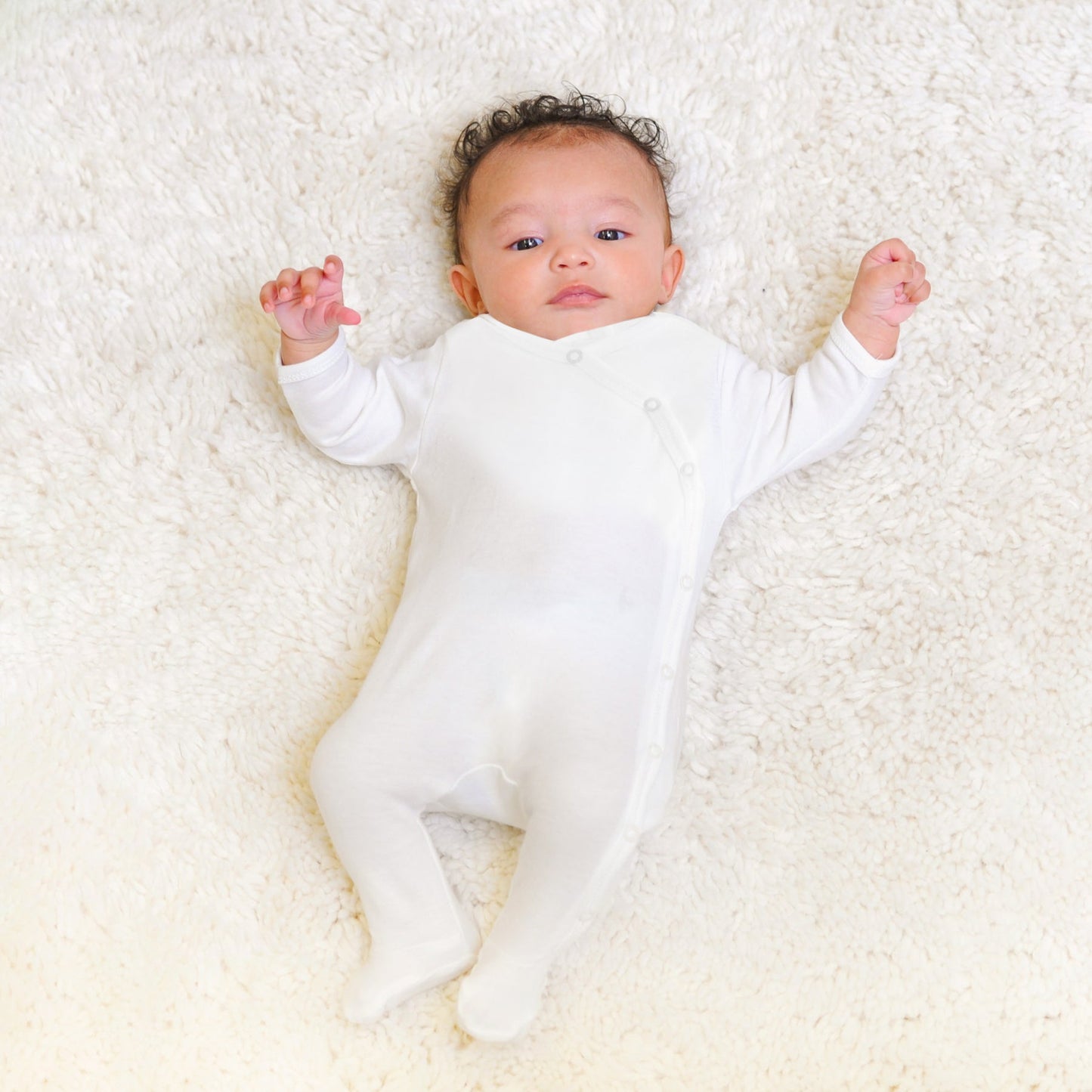 Unisex Footie- side snap PrimaCotton