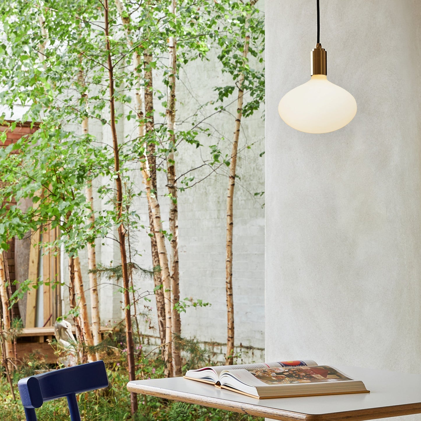 Oval II Pendant Light in Graphite Tala