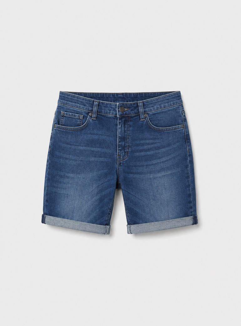 Zeki Shorts Dark Wash Duck and Cover
