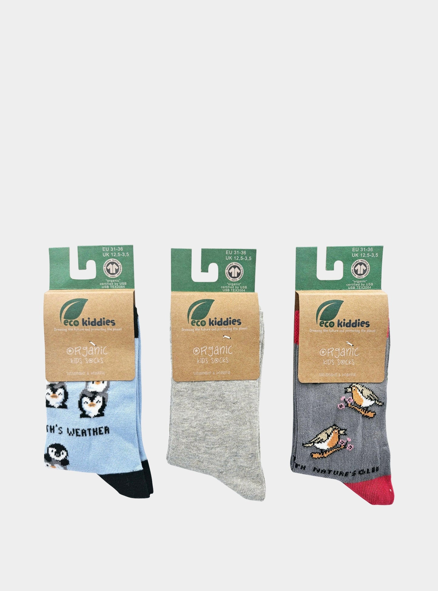 Nature's Friends Organic Cotton Kids Socks Bundle Eco Kiddies