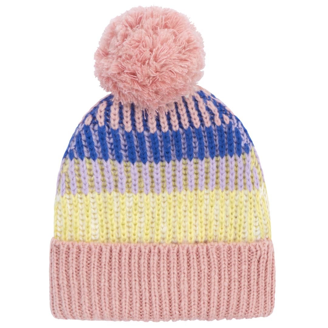 Phoebe Stripe Beanie Hat - Pink Cara & The Sky