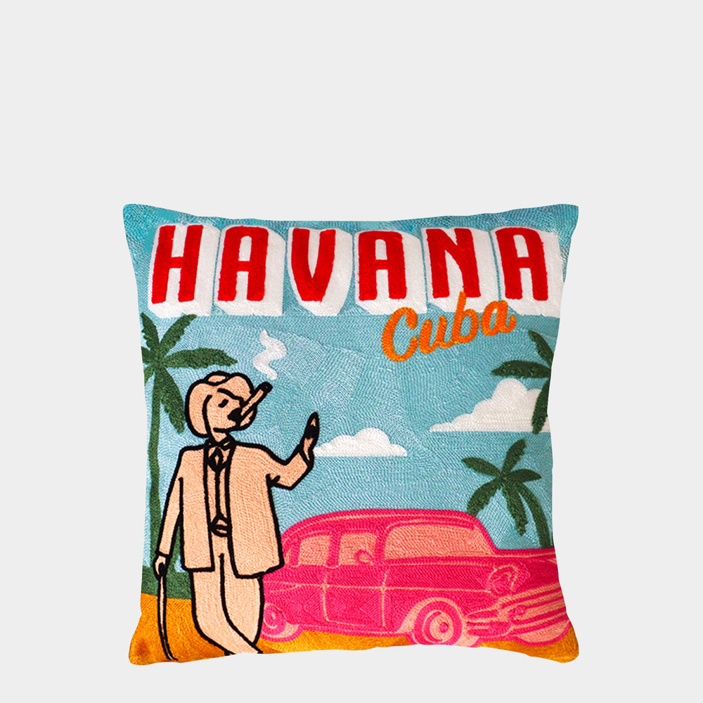 Havana Needlepoint Cushion The Pillow Drop