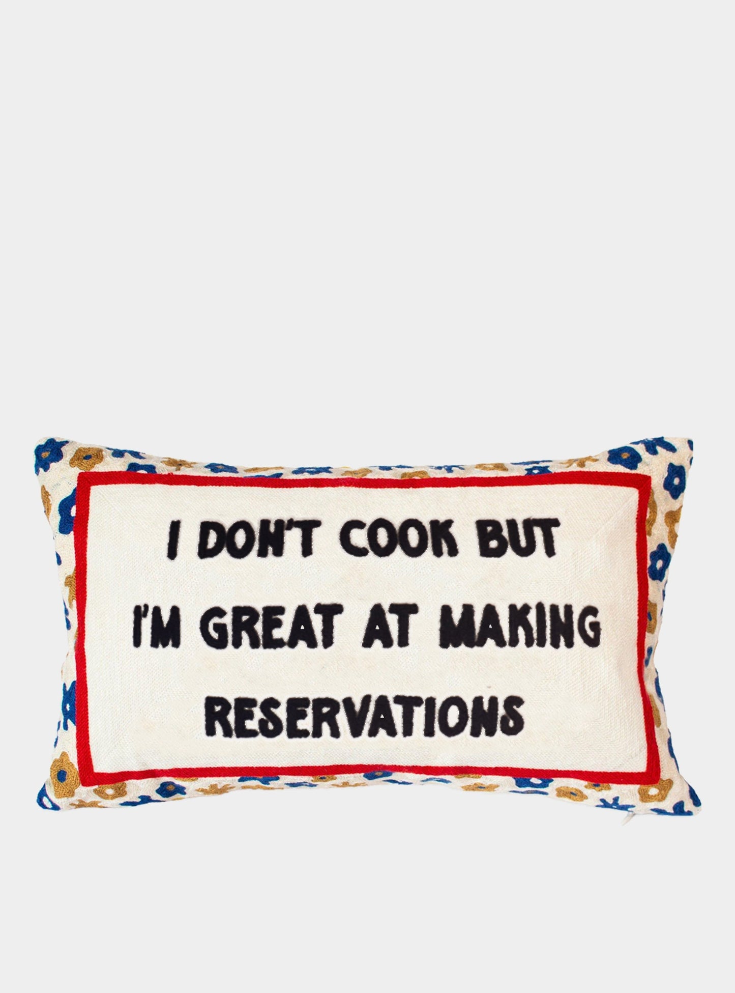 I Don't Cook Needlepoint Cushion The Pillow Drop