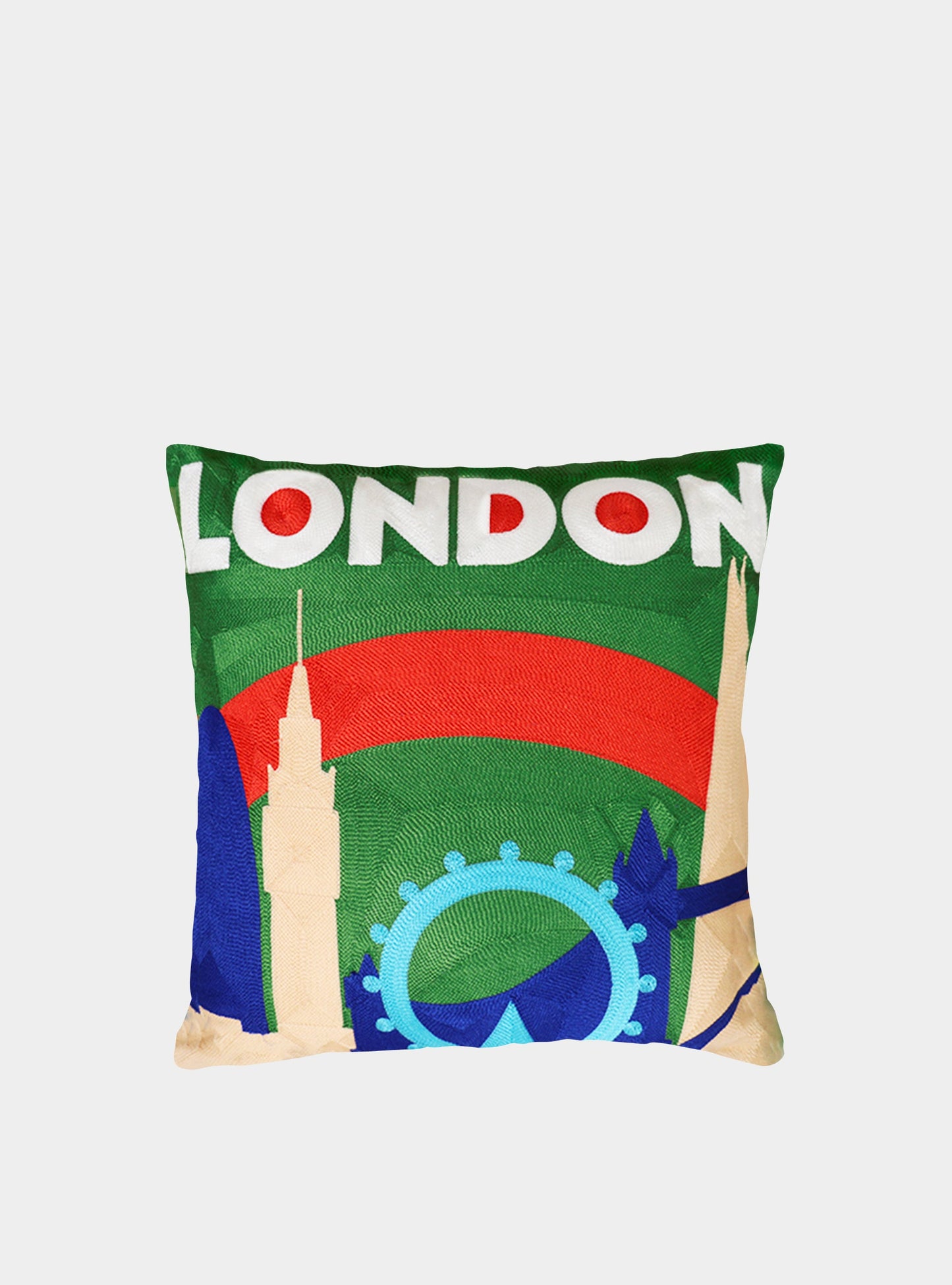 London Needlepoint Cushion The Pillow Drop