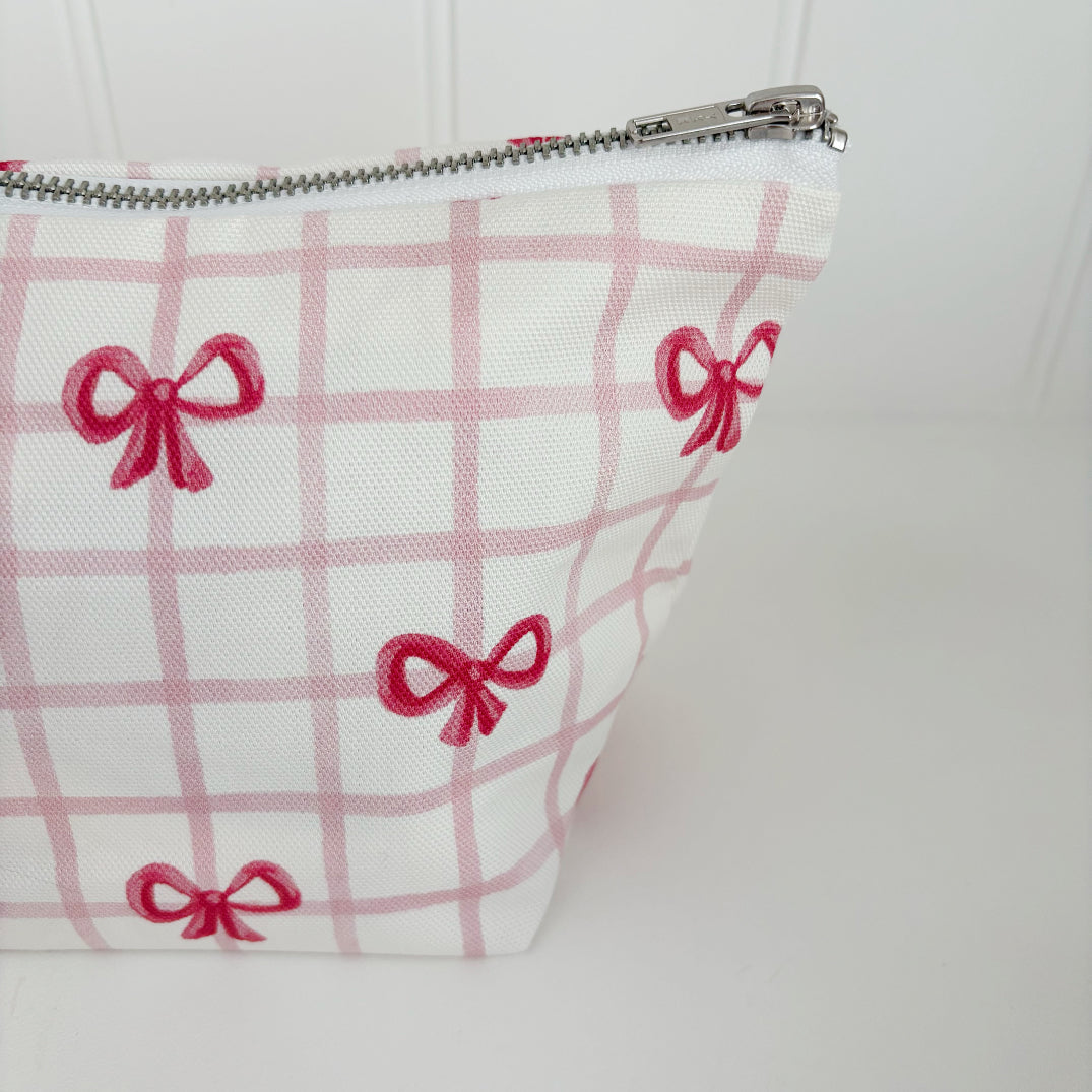 Nappy Wallet - Pink Bows Bobbin and Bumble