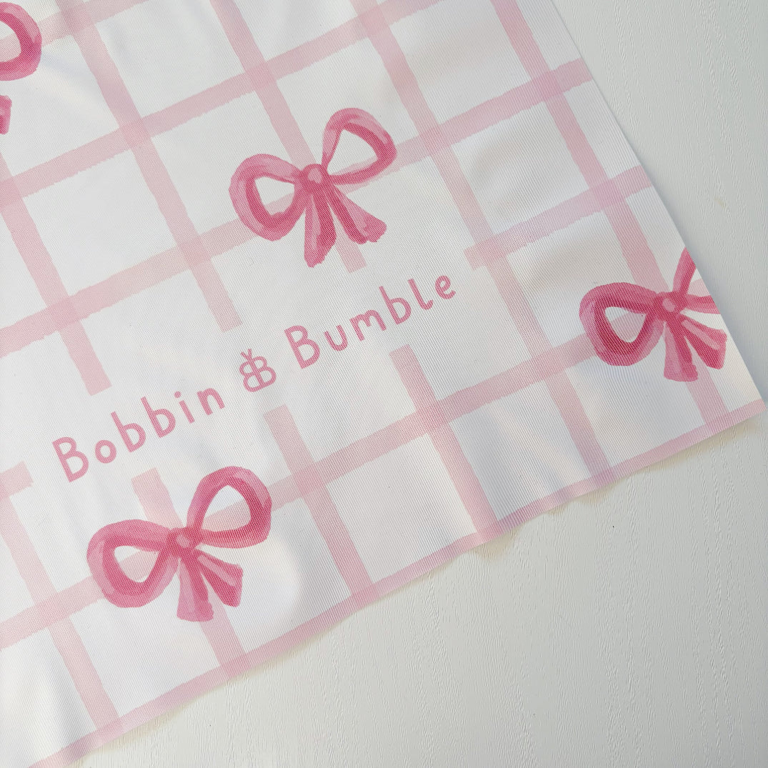 Splash mat - Pink Bows Bobbin and Bumble