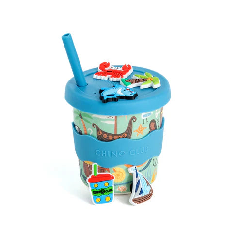 Pirate Chino Charm Cup 8oz (STRAW INCLUDED) Chino Club UK