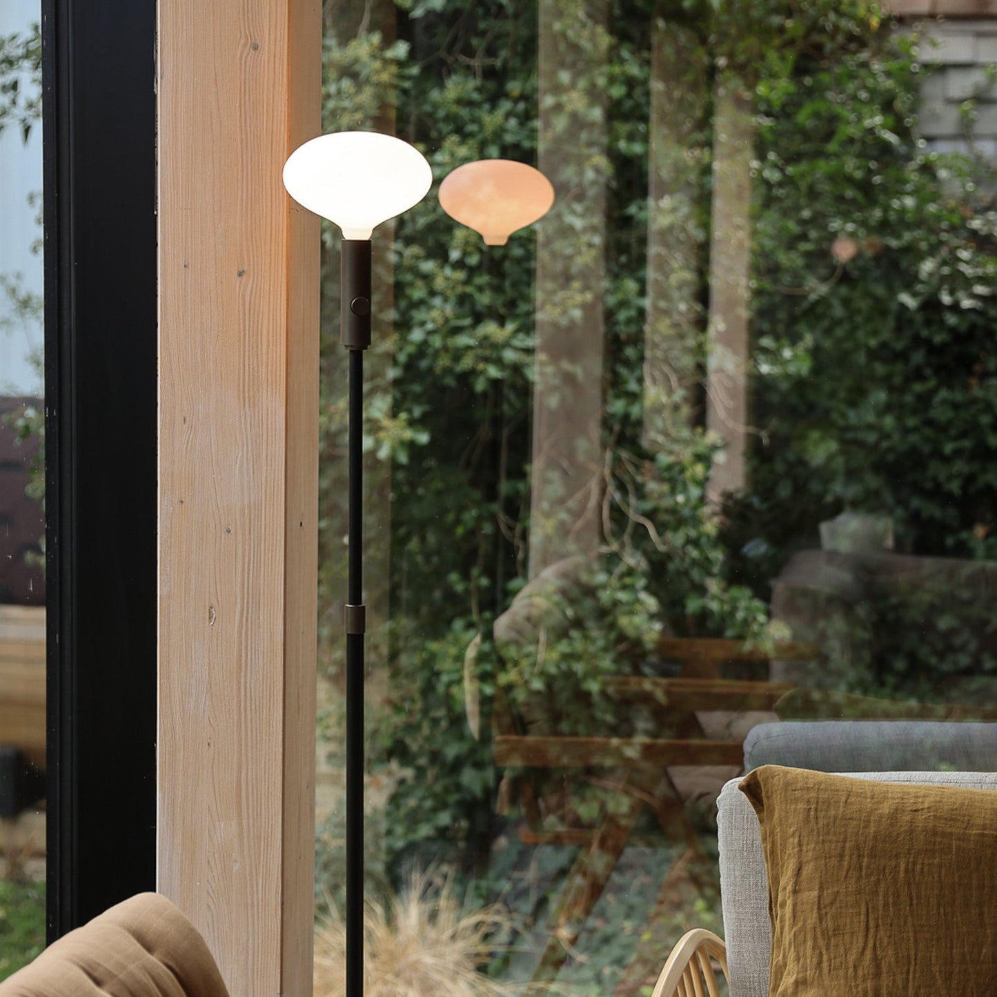 Poise Adjustable Floor Lamp in Graphite Tala
