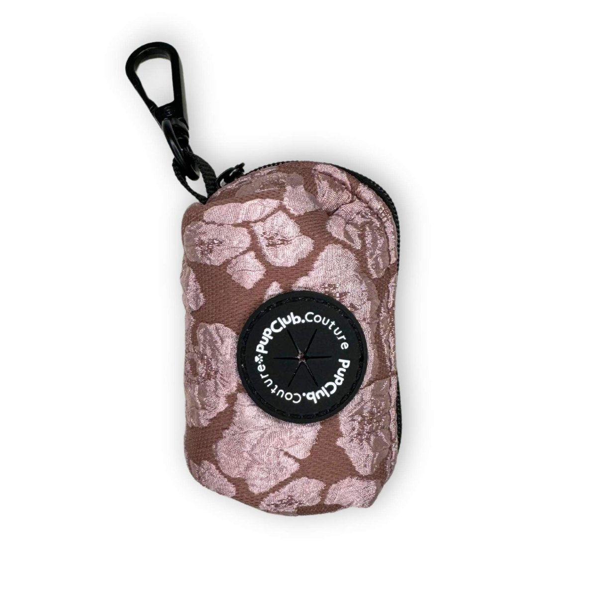Luxe Poo Bag Holder - Mocha Petals PupClub Couture