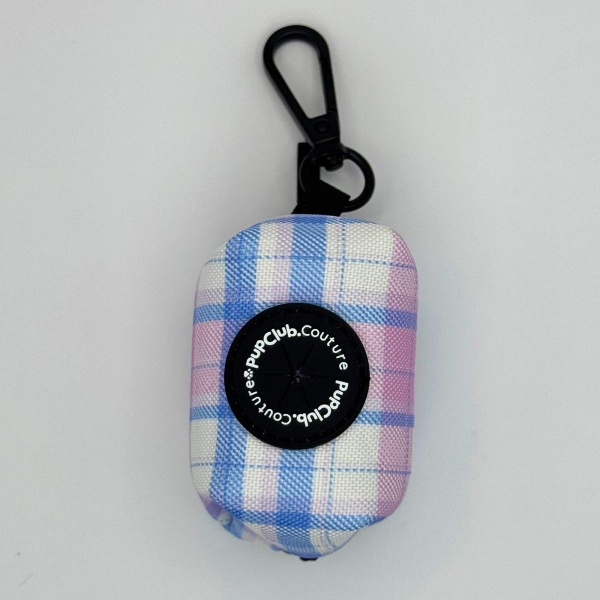 Poo Bag Holder - Pink Tartan PupClub Couture