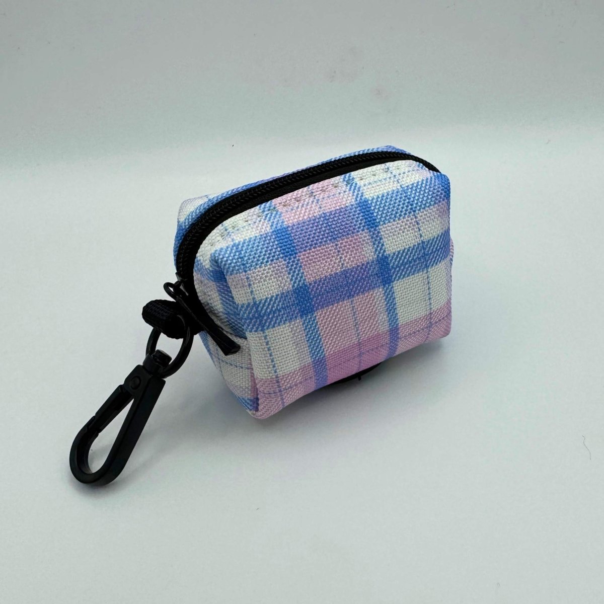 Poo Bag Holder - Pink Tartan PupClub Couture