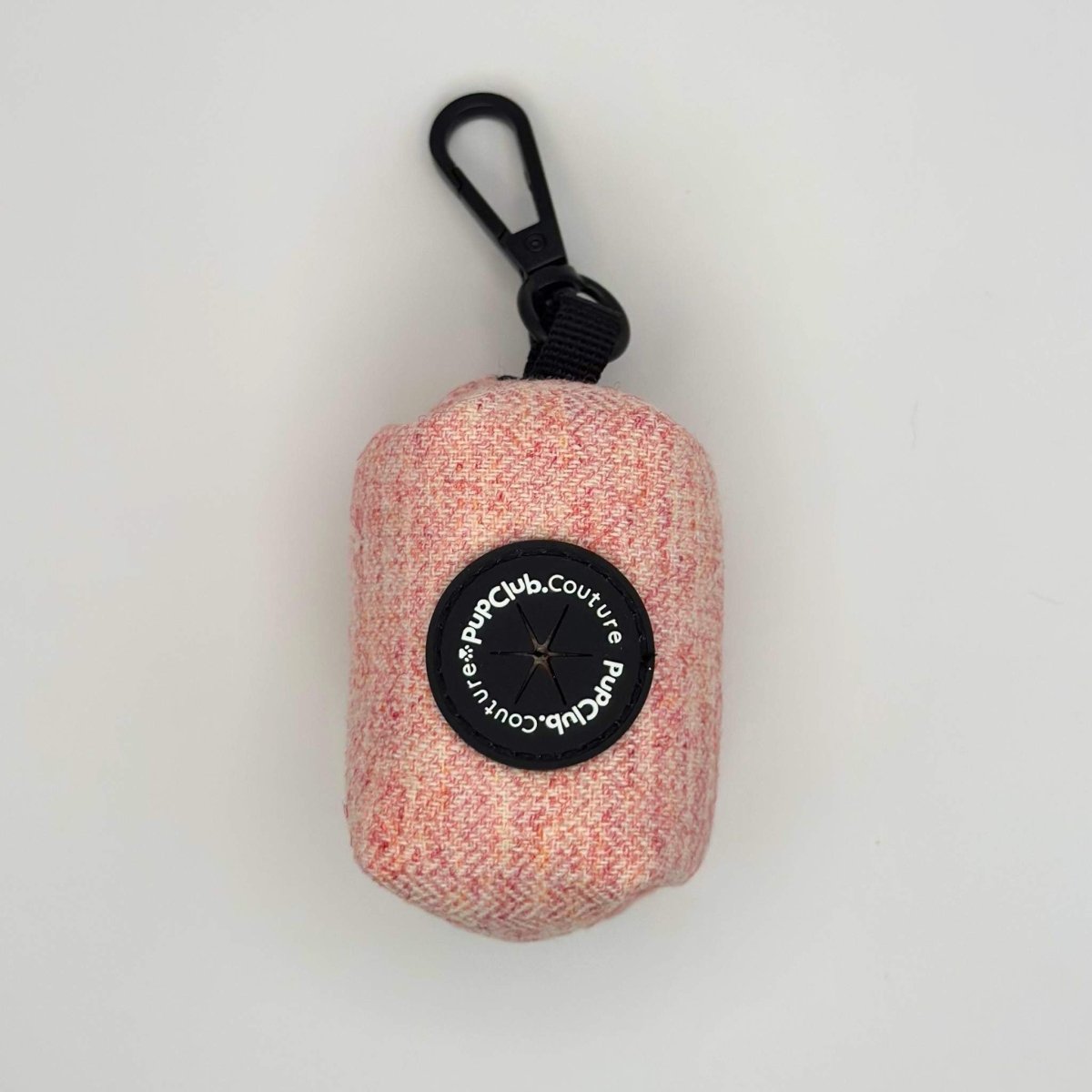 Poo Bag Holder - Tweed Pink PupClub Couture