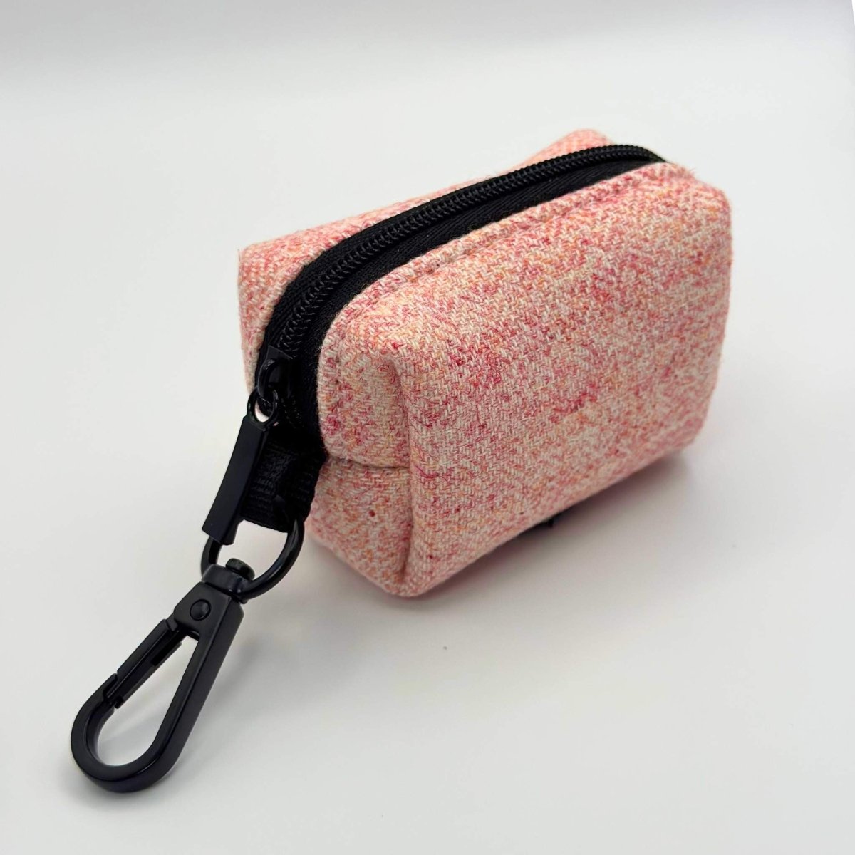 Poo Bag Holder - Tweed Pink PupClub Couture
