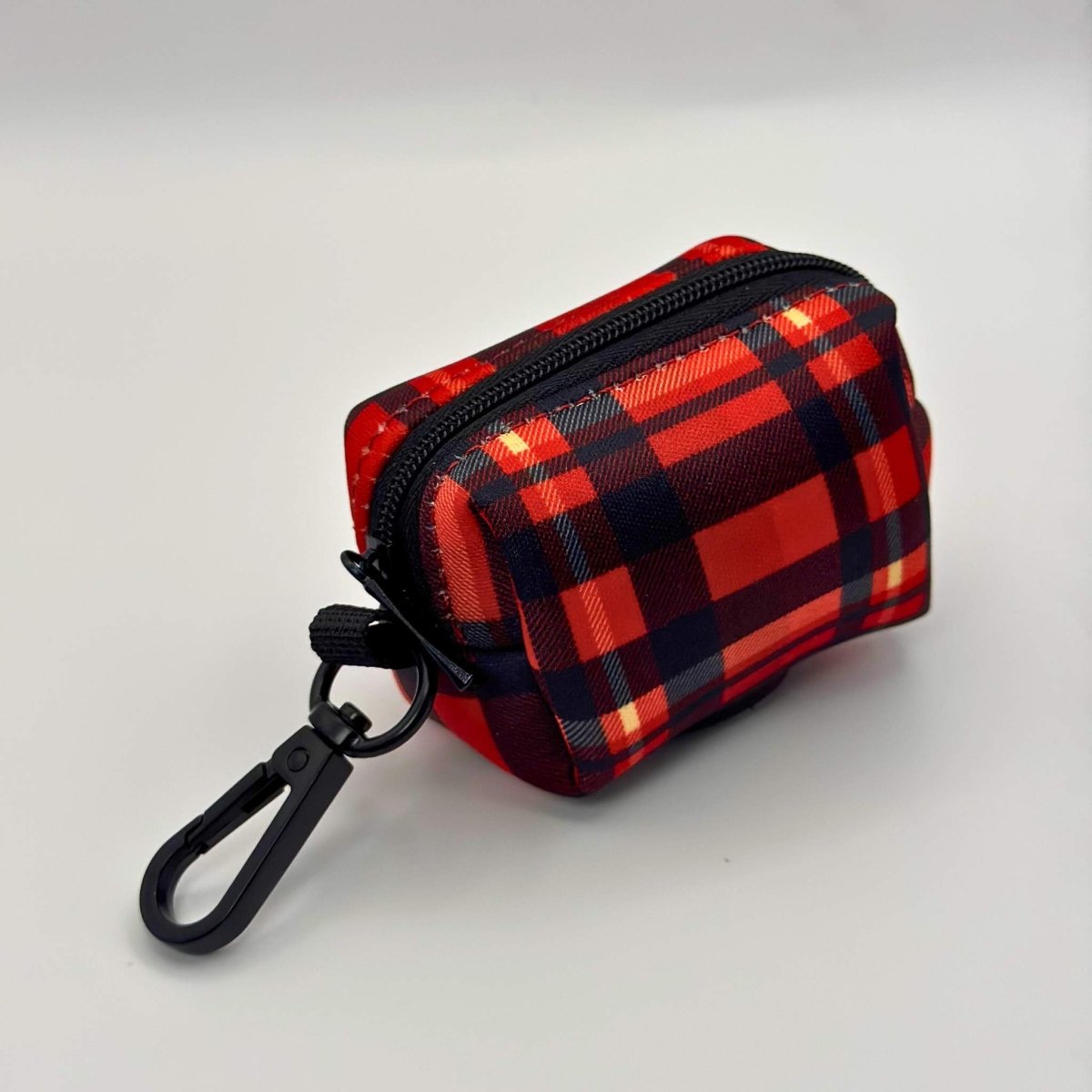 Poo Bag Holder - Red Tartan PupClub Couture