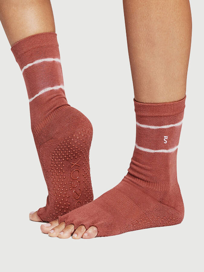 ToeSox Crew Half Toe Women's Yoga Grip Socks Yoga Studio Store