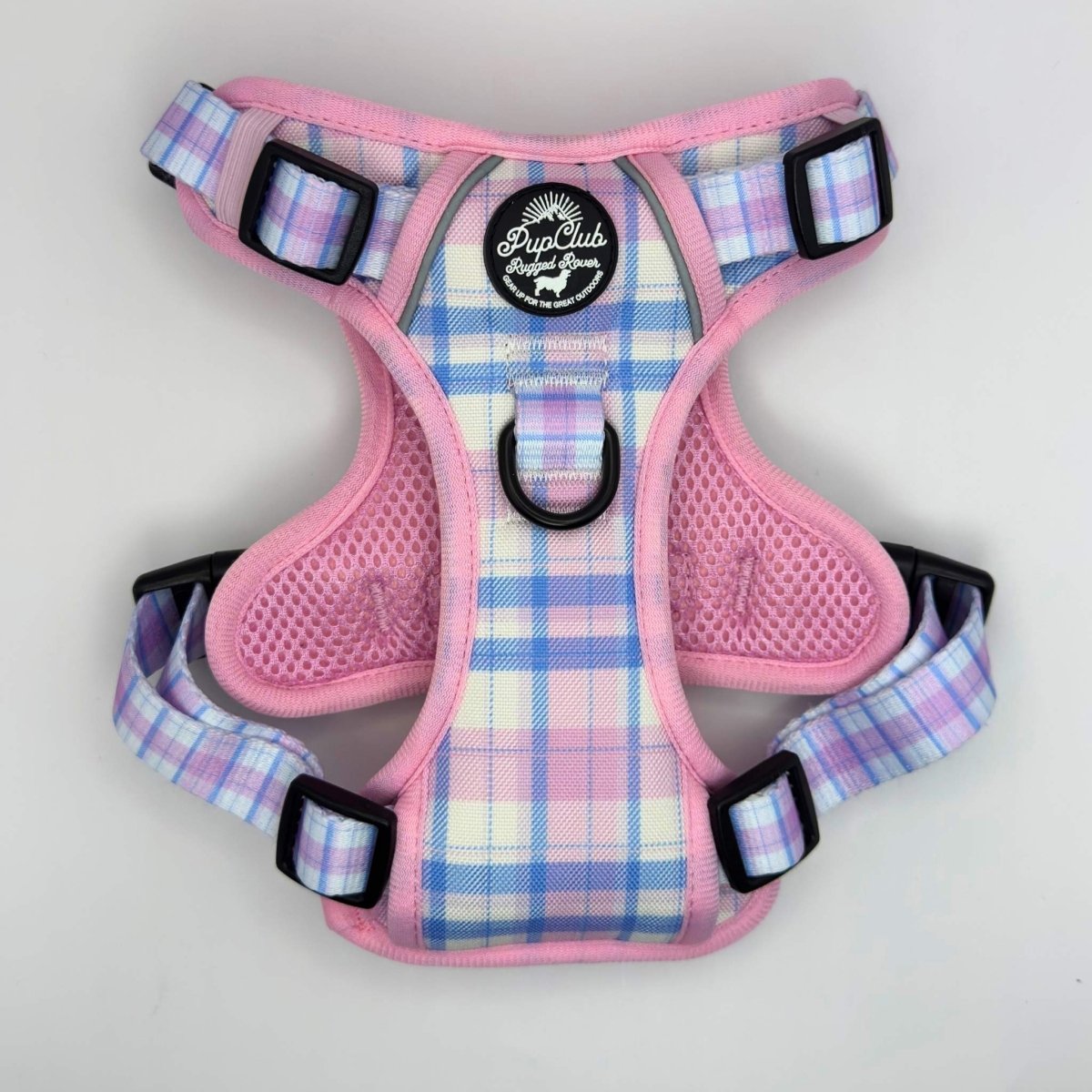 Rugged Rover™ Harness - Pink Tartan PupClub Couture