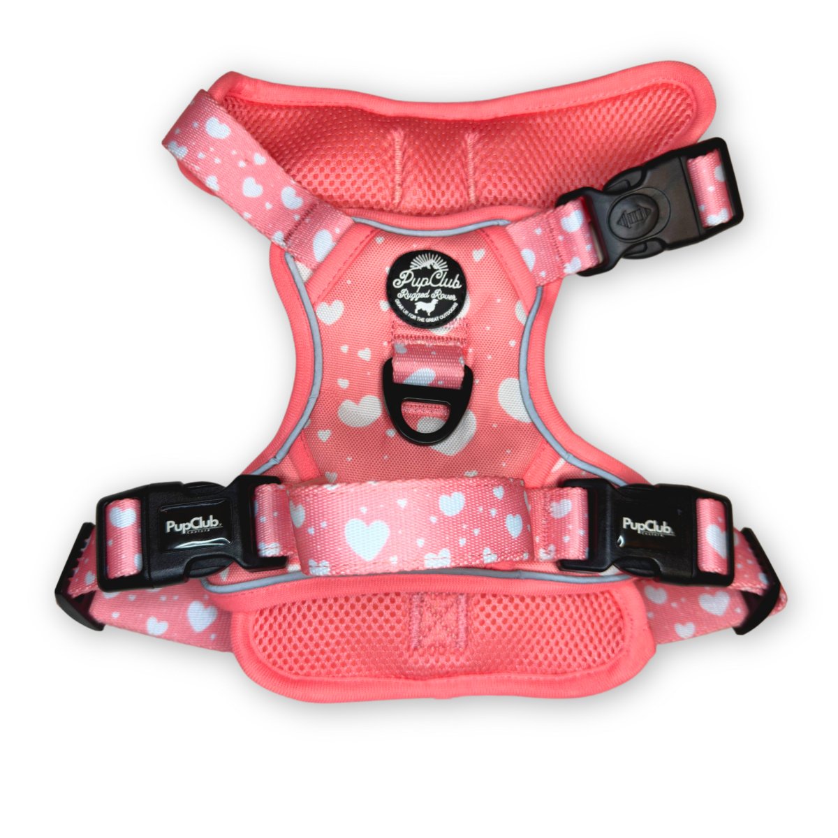 Rugged Rover™ Harness - Peachy Hearts PupClub Couture