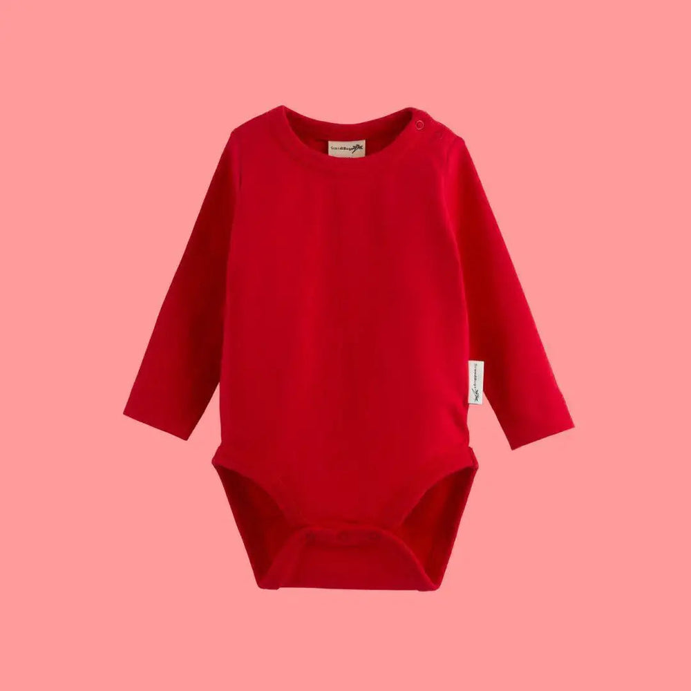 Roaring Red Kids Organic Long Sleeve Vest ScandiBugs