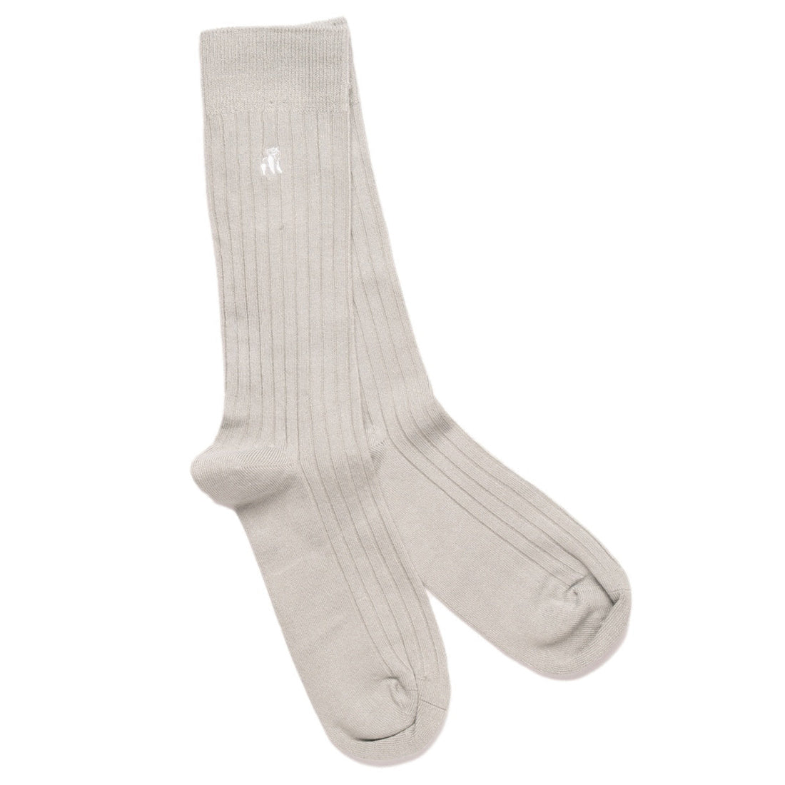 Light Grey Bamboo Socks Swole Panda