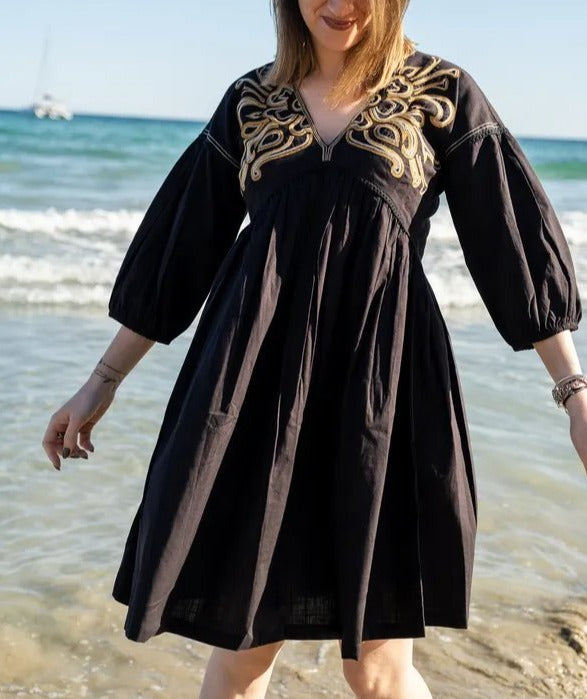 Sofie Dress Embroidred Naree Clothing