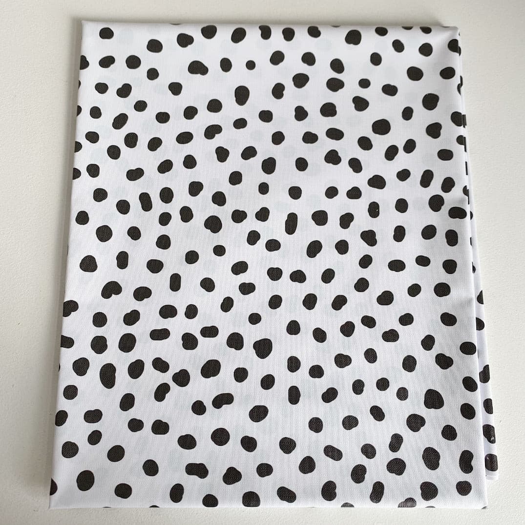 Splash mat - Monochrome Spotty Polka Dot Bobbin and Bumble