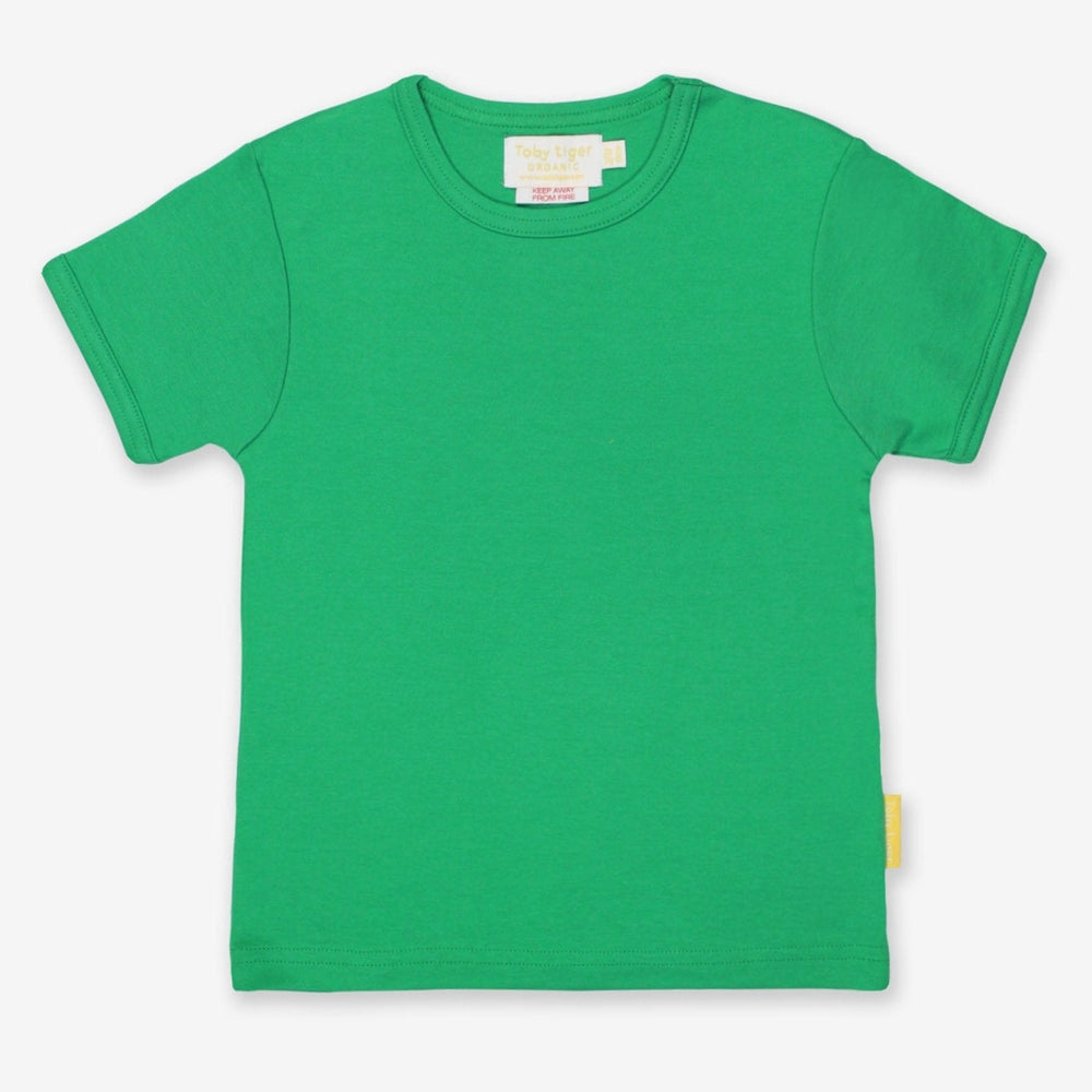 Organic Green Basic Short-Sleeved T-Shirt Toby Tiger