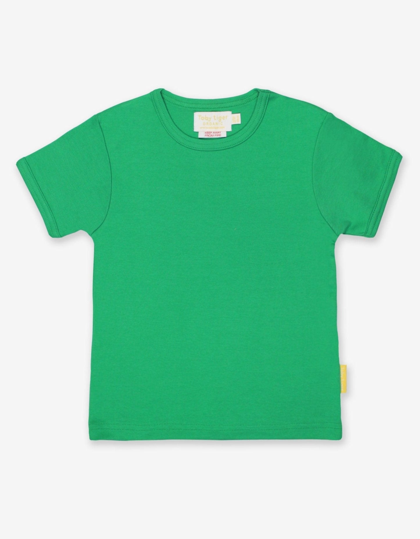 Organic Green Basic Short-Sleeved T-Shirt Toby Tiger