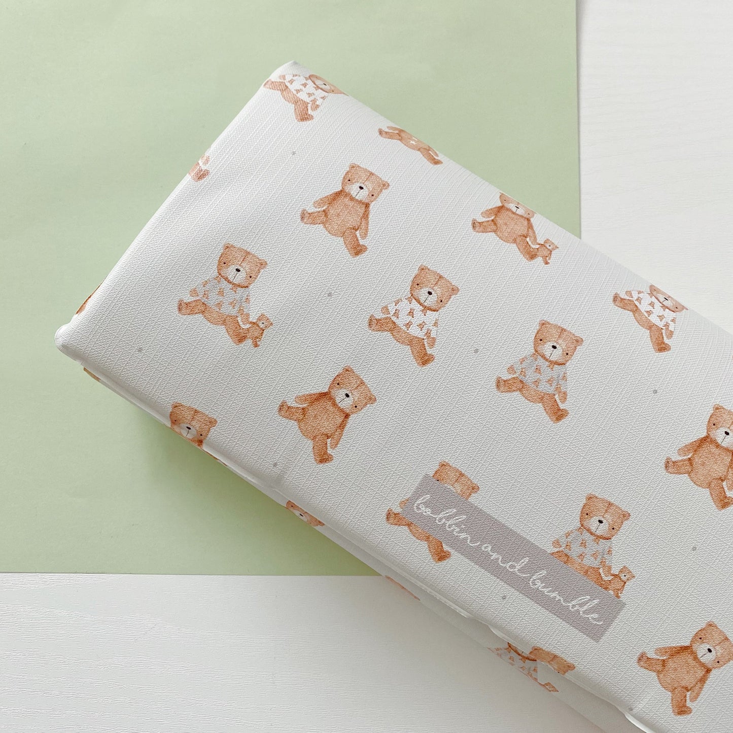 Travel Changing Mat - Teddy Bears Bobbin and Bumble