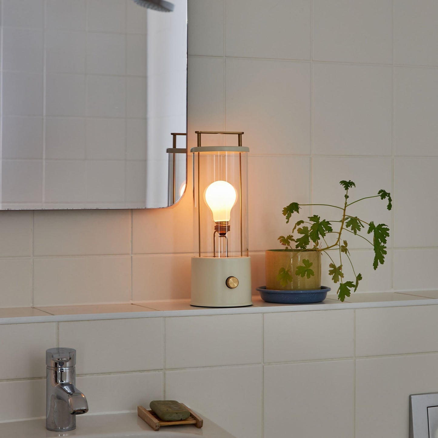 The Muse Portable Lamp in Candlenut White Tala