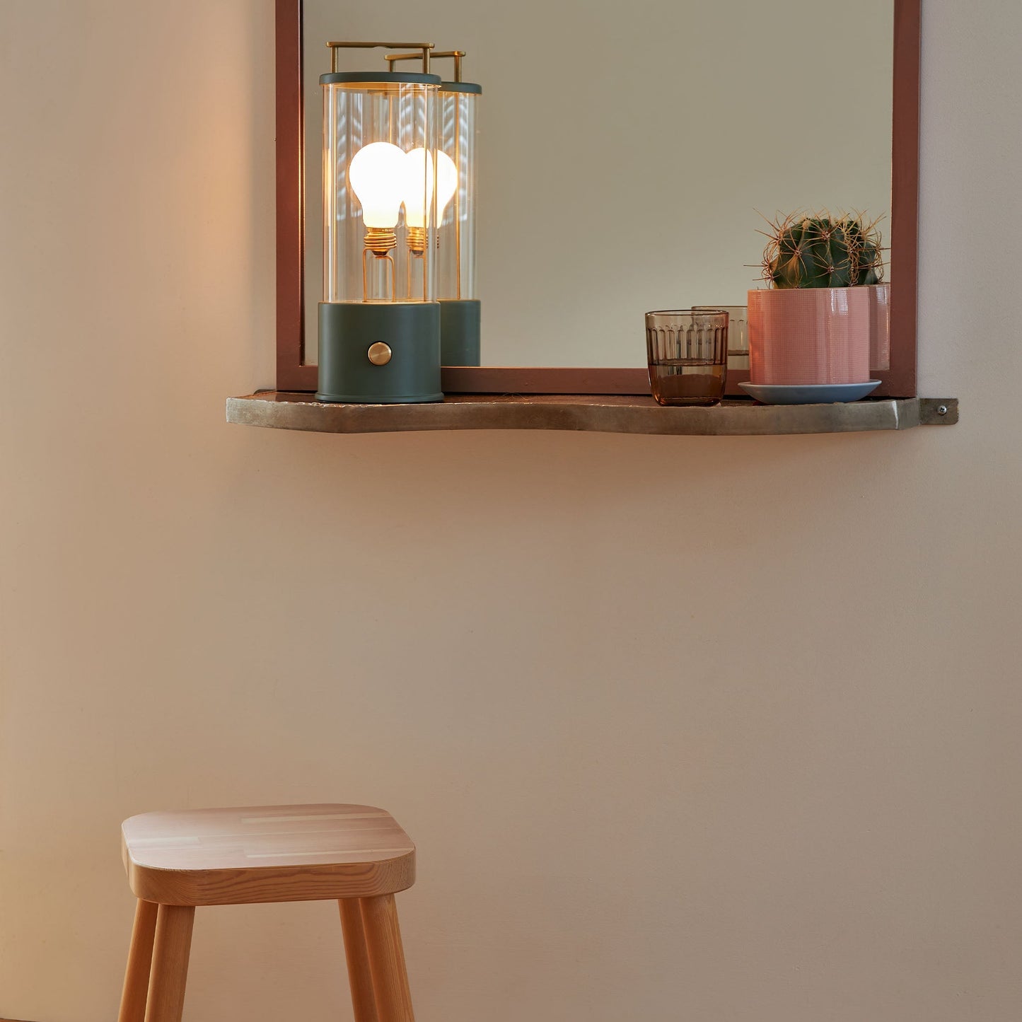 The Muse Portable Lamp in Pleasure Garden Green Tala