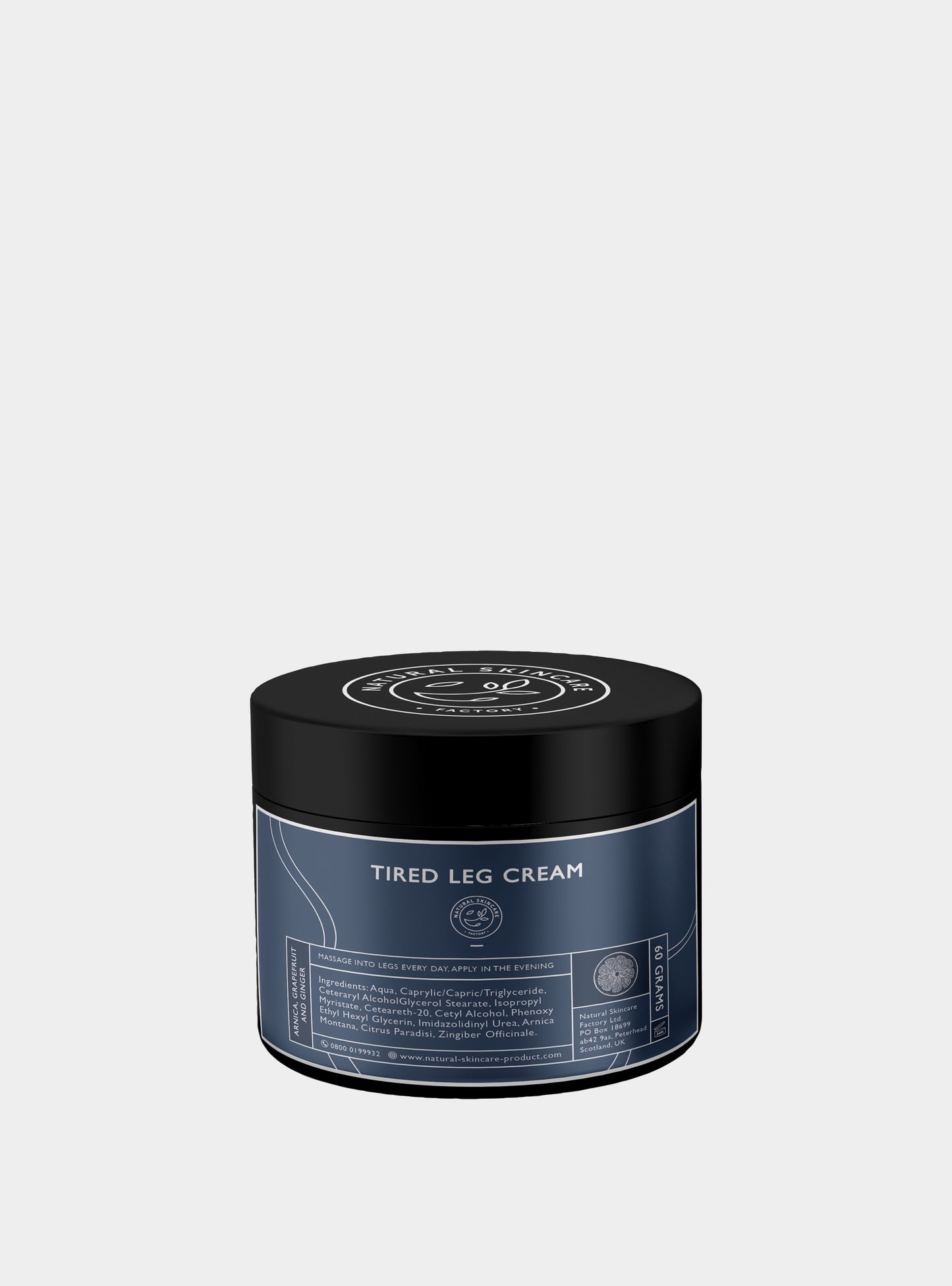 Tired Leg Cream Natural Skincare Factory