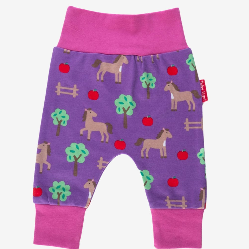 Organic Horse Print Yoga Pants Toby Tiger