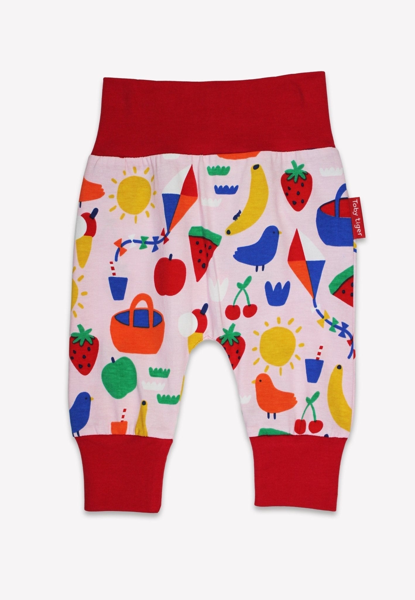 Organic Picnic Print Yoga Pants Toby Tiger