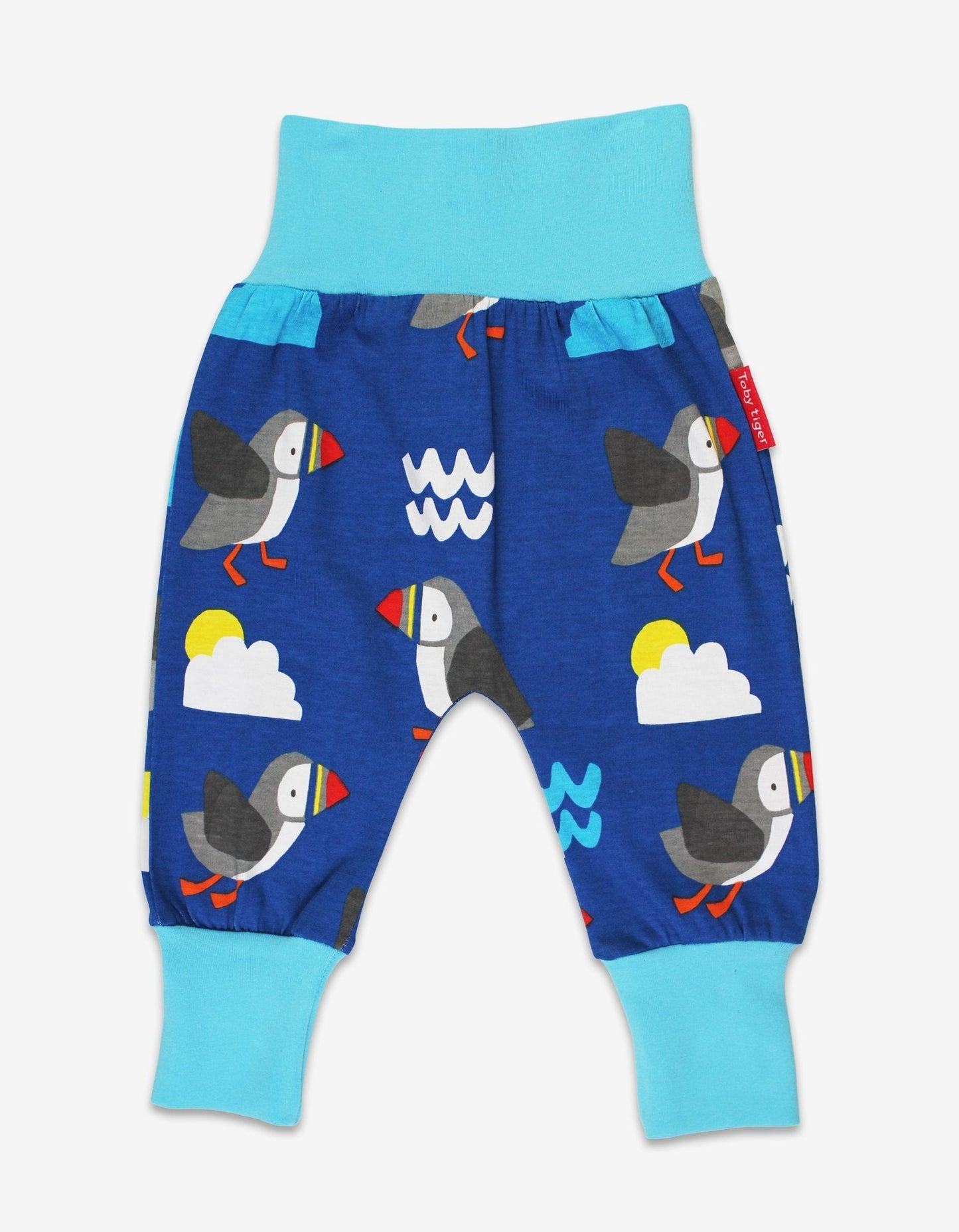 Organic Puffin Print Yoga Pants Toby Tiger