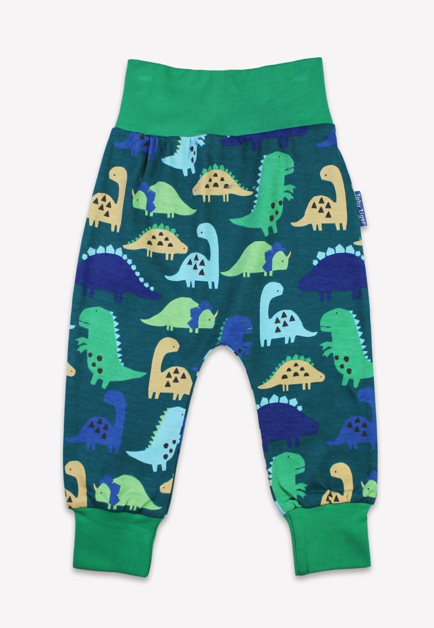 Organic Tonal Dinosaur Print Yoga Pants Toby Tiger