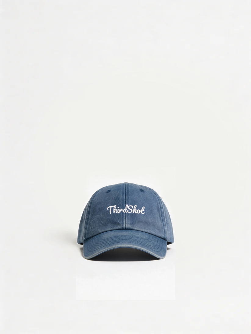 Vintage Low Profile Cap - Blue Third Shot UK