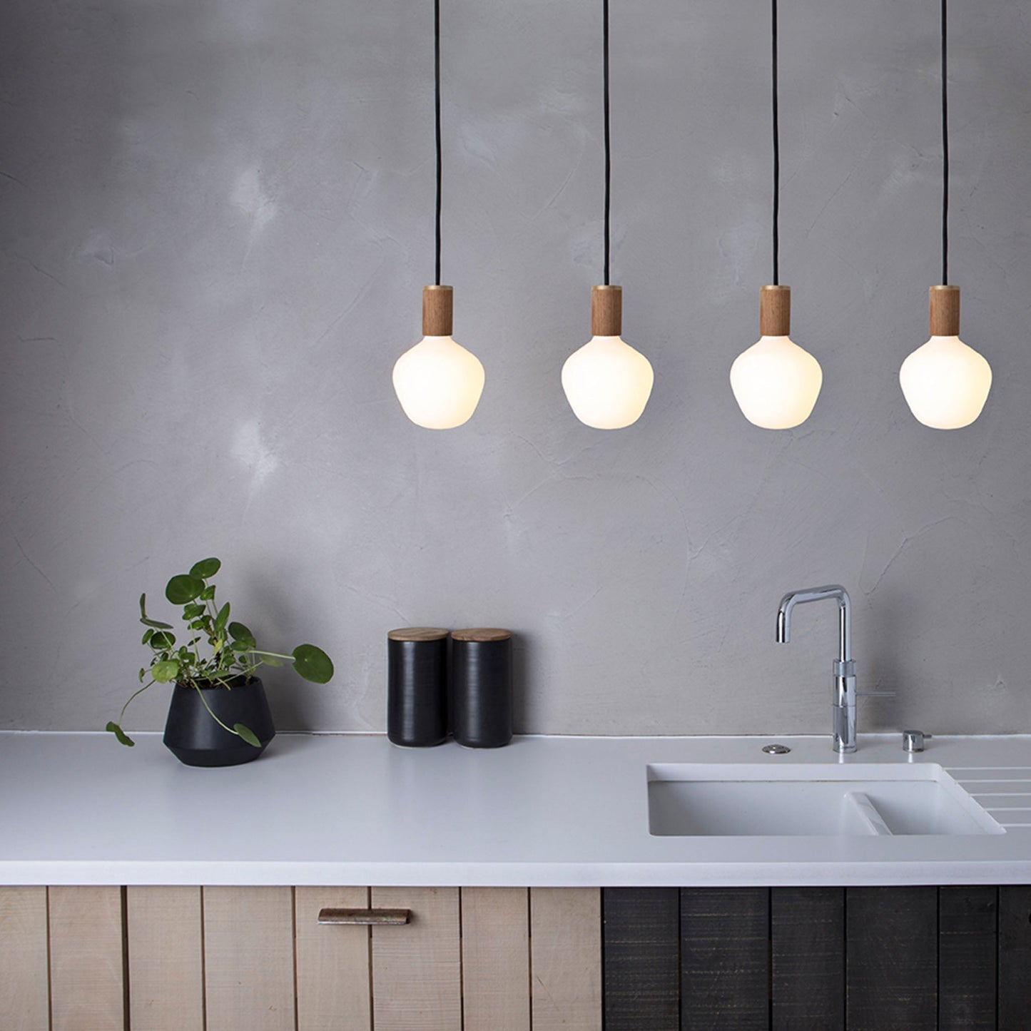 Enno Pendant Light in Walnut Tala