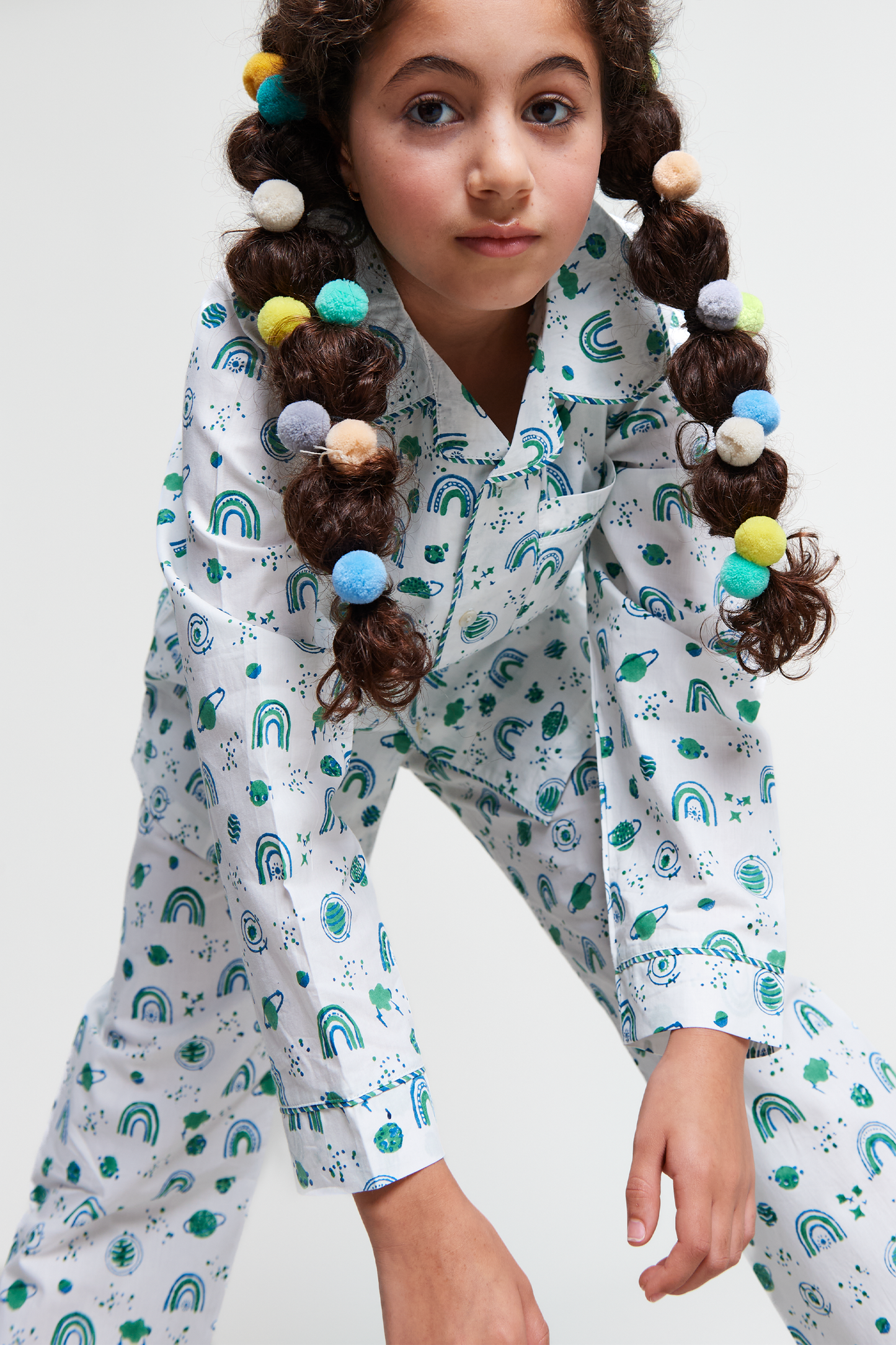 interstellar vibes Kids Organic Cotton Pyjama Trouser Set Kutti Lulu