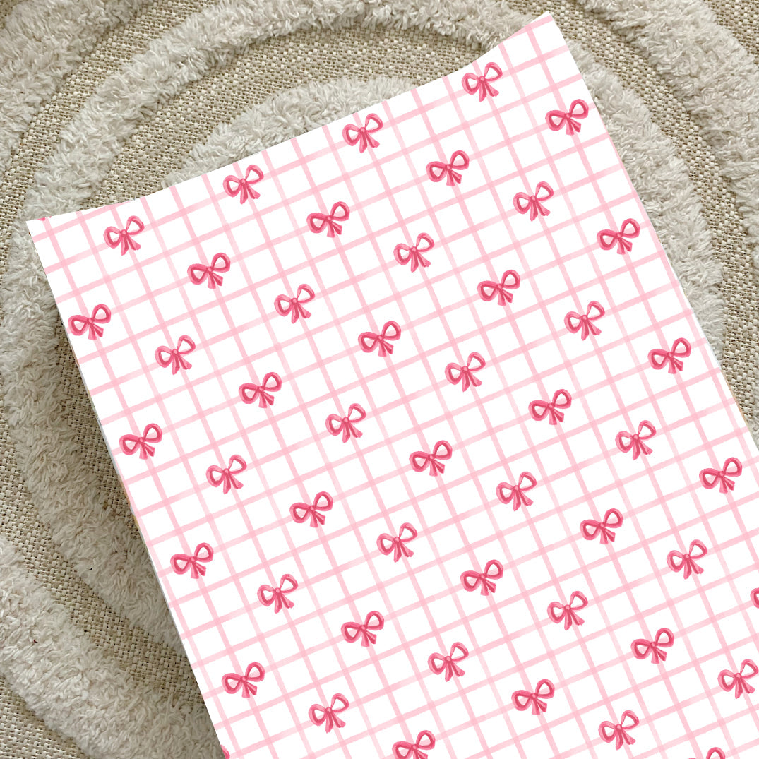 Anti-Roll Wedge Baby Changing Mat - Pink Bow Bobbin and Bumble