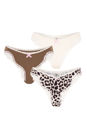 BROWN / ANIMAL / IVORY