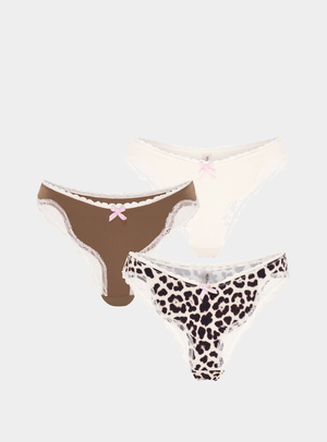 BROWN / ANIMAL / IVORY