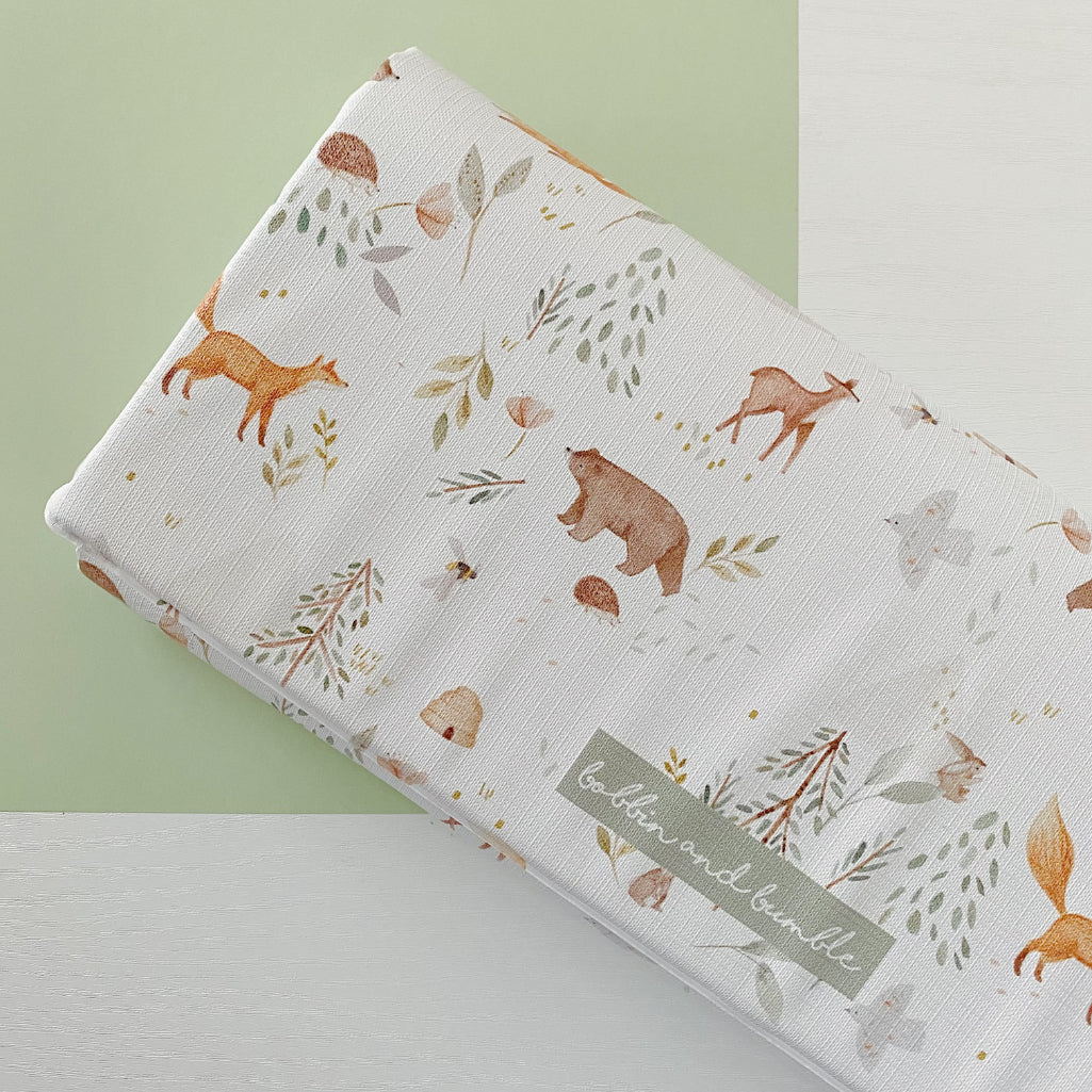 Travel Changing Mat - Woodland Animals Bobbin and Bumble