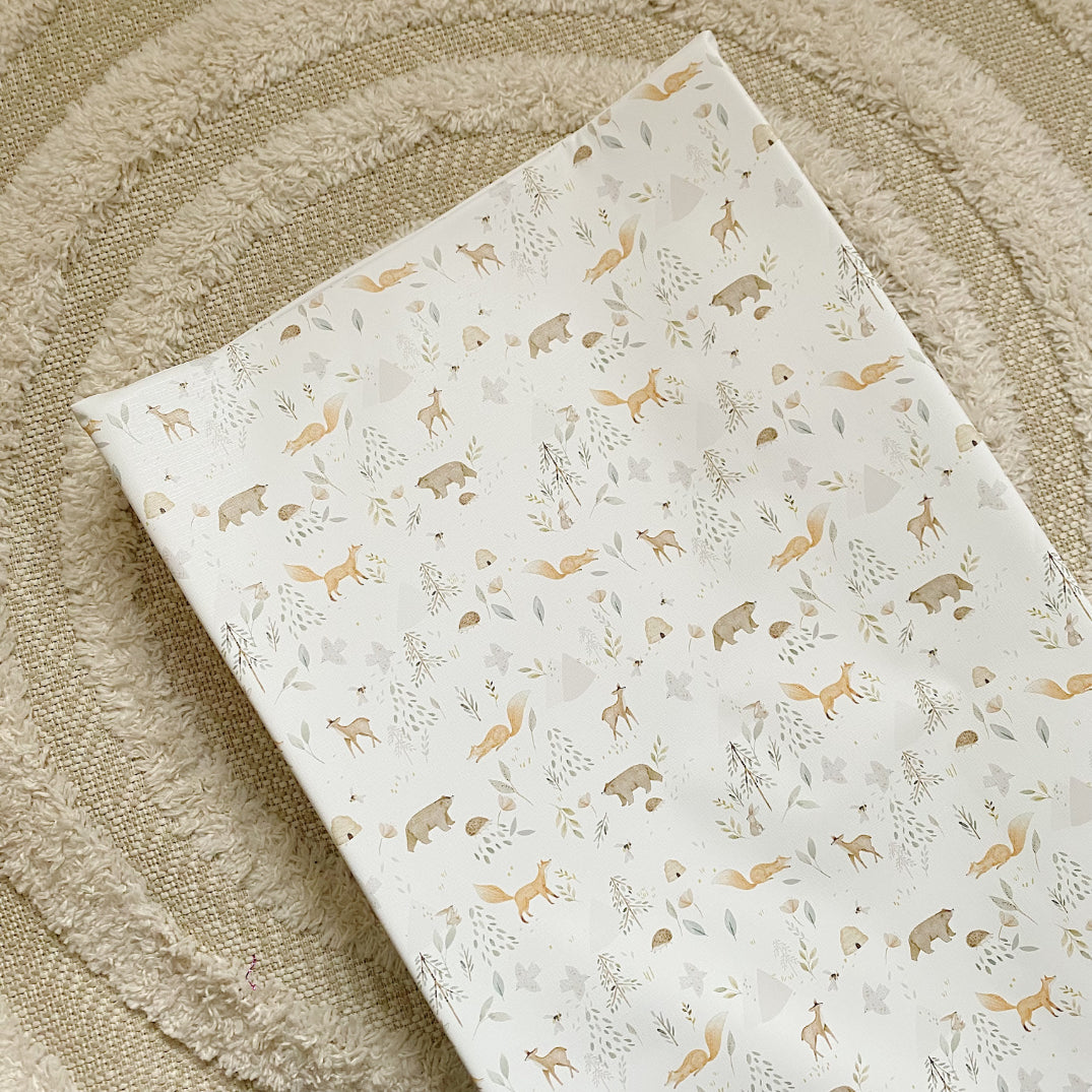 Anti-Roll Wedge Baby Changing Mat - Inca Print Bobbin and Bumble