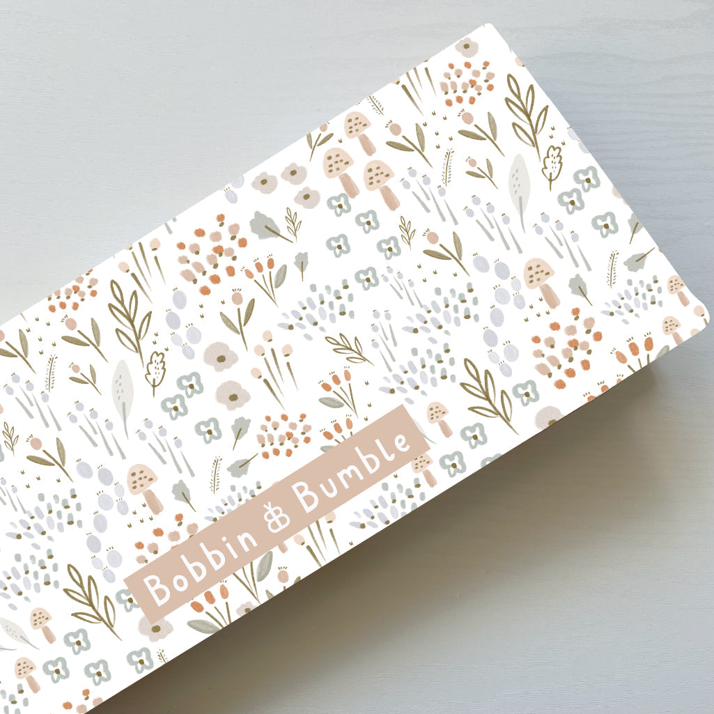 Travel Changing Mat - Woodland Floral Bobbin and Bumble