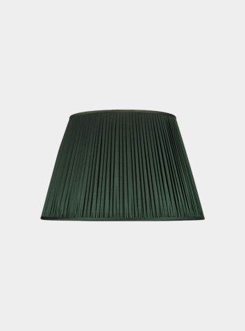 Pleated Silk Lampshade - Green