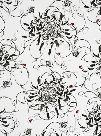 Entangled Chrysanthemums Wallpaper