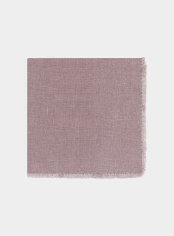 Fringed Linen Napkin - Dusky Pink (Set of Two)