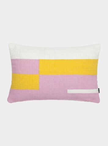Jama-Khan Handwoven Rectangle Cushion - Pink