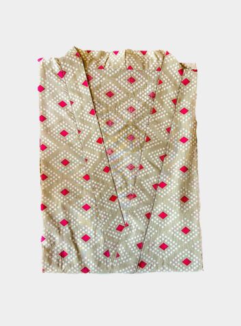 Block Printed Cotton Robe - Aarohi (SALE)